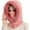 Rose Pink, variant on Women’s Knitted Beanie Hat with Face Cover - 3 in 1 Winter Balaclava with Mask Scarf Ear Muffs Pompom Fleece Lined Snow Caps