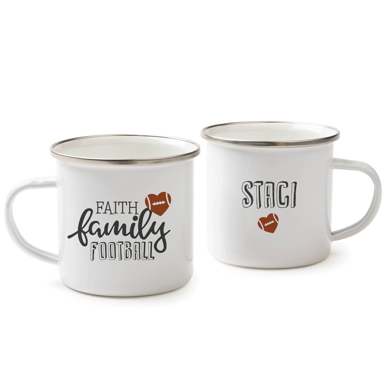 Personalized Faith Family Football Camp Mug