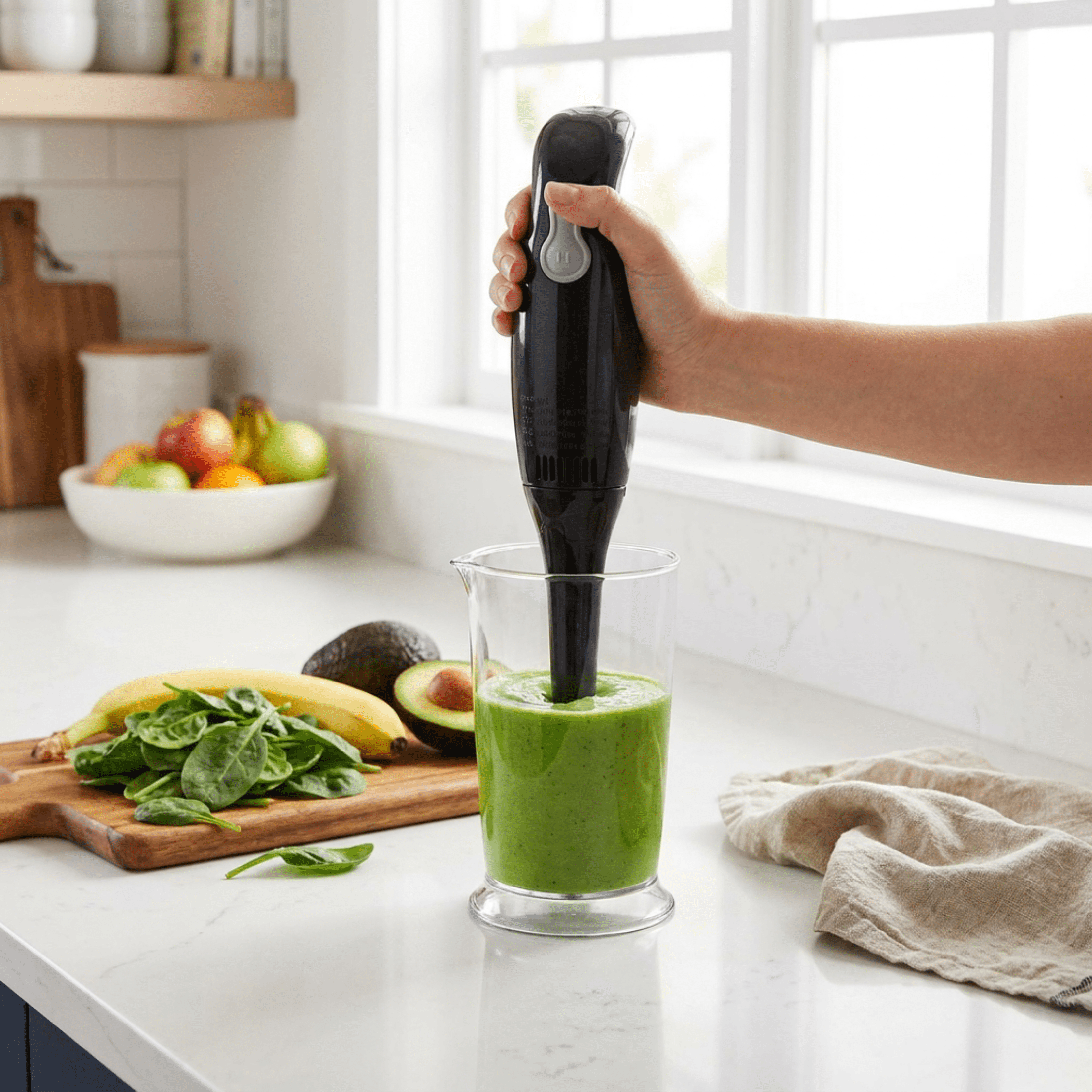 Courant 200W 2-Speed Hand Blender – Powerful & Versatile – Black