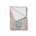 thumbnail image 2 of Dragonfly Soft Flannel Fleece Throw Blanket, Pink Backdrop Image with Bohemic Flowers Leaves Flying Birds Like Bugs, Cozy Plush for Indoor and Outdoor Use, 70" x 90", Multicolor, by Ambesonne, 2 of 6