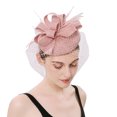 thumbnail image 3 of 1Pcs Bandeau avec Voile pour Jeu de Rôle Danse Fête Chapeaux Femmes Certifié FDA Rose, 3 of 8