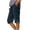 9# Dark Blue, variant on Cotton Linen Bermuda Shorts for Women Capri Pants Petite Pull on Knee Length Pants Summer Beach Long Shorts Beach Lounge Ladies Pedal Pushers 13" 14" 15" Inseam Dark Green S