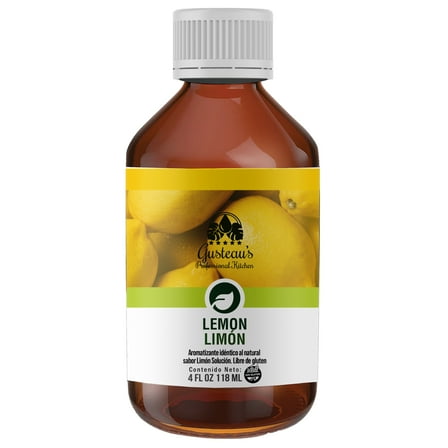Gusteau's - Lemon Flavor Bakery Emulsion, 4 fl oz (100ml) Alcohol Free, Sugar Free, Kosher (Lemon)