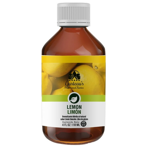 Gusteau's - Lemon Flavor Bakery Emulsion, 4 fl oz (100ml) Alcohol Free, Sugar Free, Kosher (Lemon)