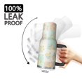 thumbnail image 3 of 40oz Pioneer Flower Floral Print Pattern Insulated Tumbler with Handle, BPA-Free Leak Proof Lid and Straws, Double Wall Vacuum, Hot 12h/Cold 34h, 3 of 6