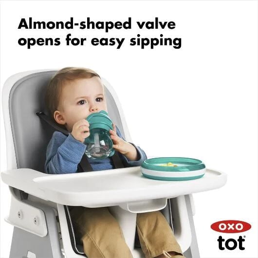 Oxo Tot Transitions Soft Spout Sippy Cup with Removable Handles - 6 ounces - Opal