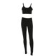 thumbnail image 1 of Conjunto de mallas y pantalones con sujetador deportivo para mujer, ropa de yoga, traje de entrenamiento físico (negro M), 1 of 8
