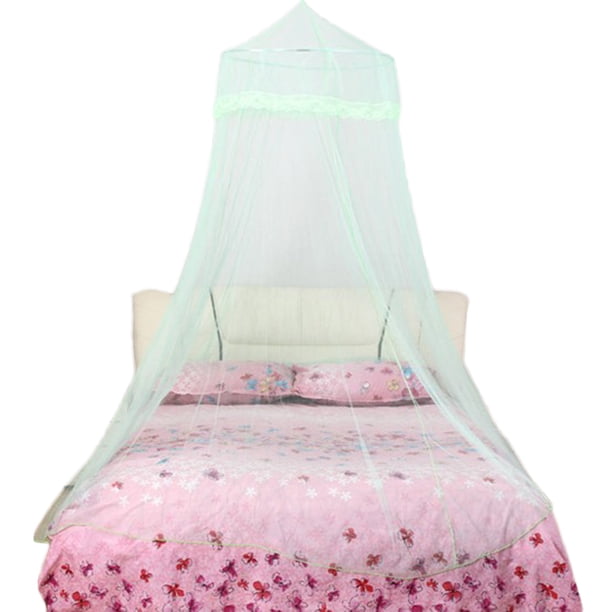 Cortina colgante de techo con mosquitera de cúpula de princesa europea, dormitorio de bebé para adultos, cama doble, dosel de encaje sidaley JJ21392-03