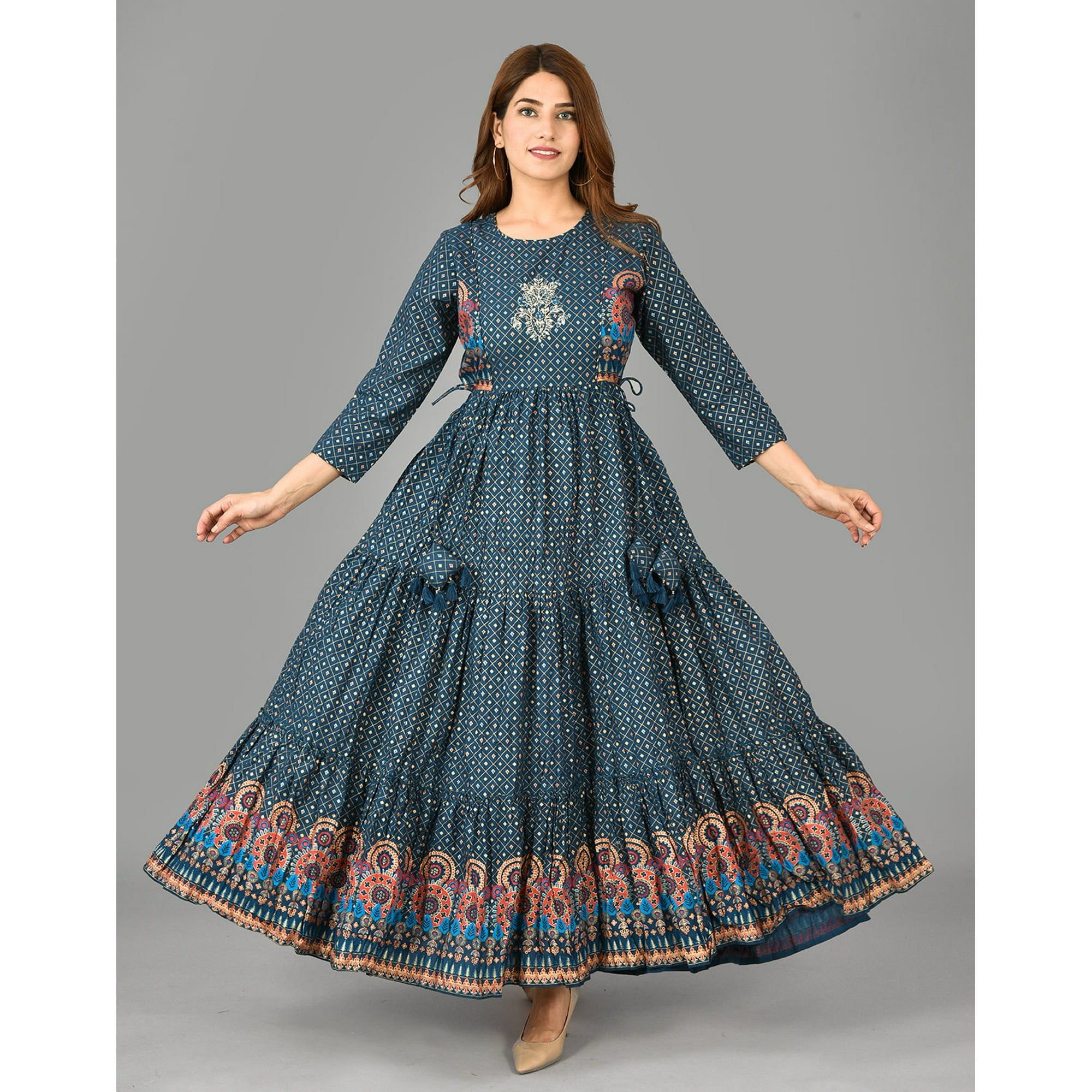 Blue ethnic wear sales