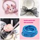 thumbnail image 2 of Minnieouse 10 piezas de bandas para el cabello Topknot, diadema de moda, tocado sólido decorativo, soporte Universal para cola de caballo, accesorios sin Accesorio para el cabello Legión azul Minnieouse AP011340-17B, 2 of 6