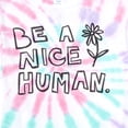 thumbnail image 3 of Be a Nice Human Junior Women's Tie-Dye T-Shirt (XS), 3 of 3