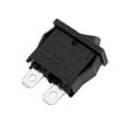 thumbnail image 3 of 5Pcs AC 125V/12A 250V/10A SPST 2P 2 Posición Mini Interruptor de Palanca Negro Listado por UL, 3 of 3