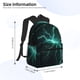 thumbnail image 2 of Disketp Green Lightning Flash Mochila Ligera Clásica con Múltiples Bolsillos, Mochila Casual para Hombre y Mujer, Ideal para Escuela, Trabajo y Viajes, 2 of 6