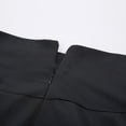 thumbnail image 4 of Falda larga plisada con cinturón dividido lateral de cintura alta para mujer Falda maxi con bolsillo sólida Sweethay FS8985-04, 4 of 6