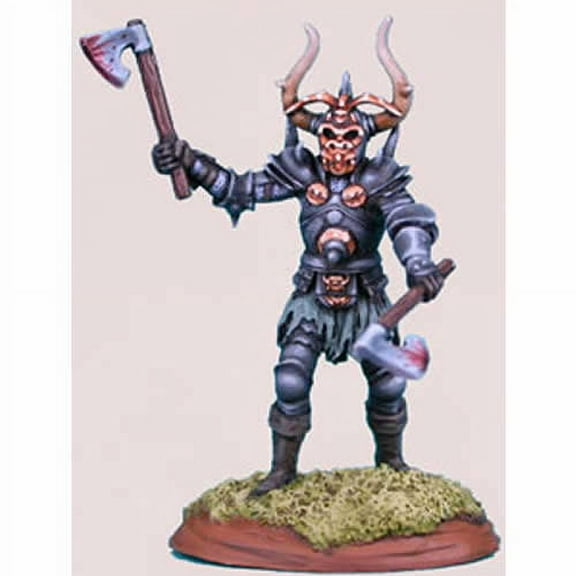Male Evil Knight with Axes Miniature Elmore Masterwork Dark Sword Miniatures