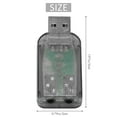 thumbnail image 6 of USB to 3.5mm Mic Headphone Stereo Headset 3D Sound Card Audio Adapter PC, 6 of 8