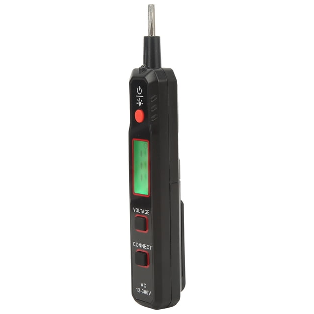 Non Contact Voltage Detector, 12-300V AC Induction Function Lightweight Voltage Tester Multimeter With Pocket Clips For Home