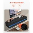thumbnail image 3 of VEVOR Floating TV Stand 71" Entertainment Center Power Outlet & LED Light Black, 3 of 9