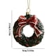 thumbnail image 3 of Special Christmas Tree Pendant, Ball Christmas Tree Decorations, Foldable LED String Lights, Festive Home Office Bedroom Decor, Metal Frame, Wooden Base, for Dorm, 3 of 9