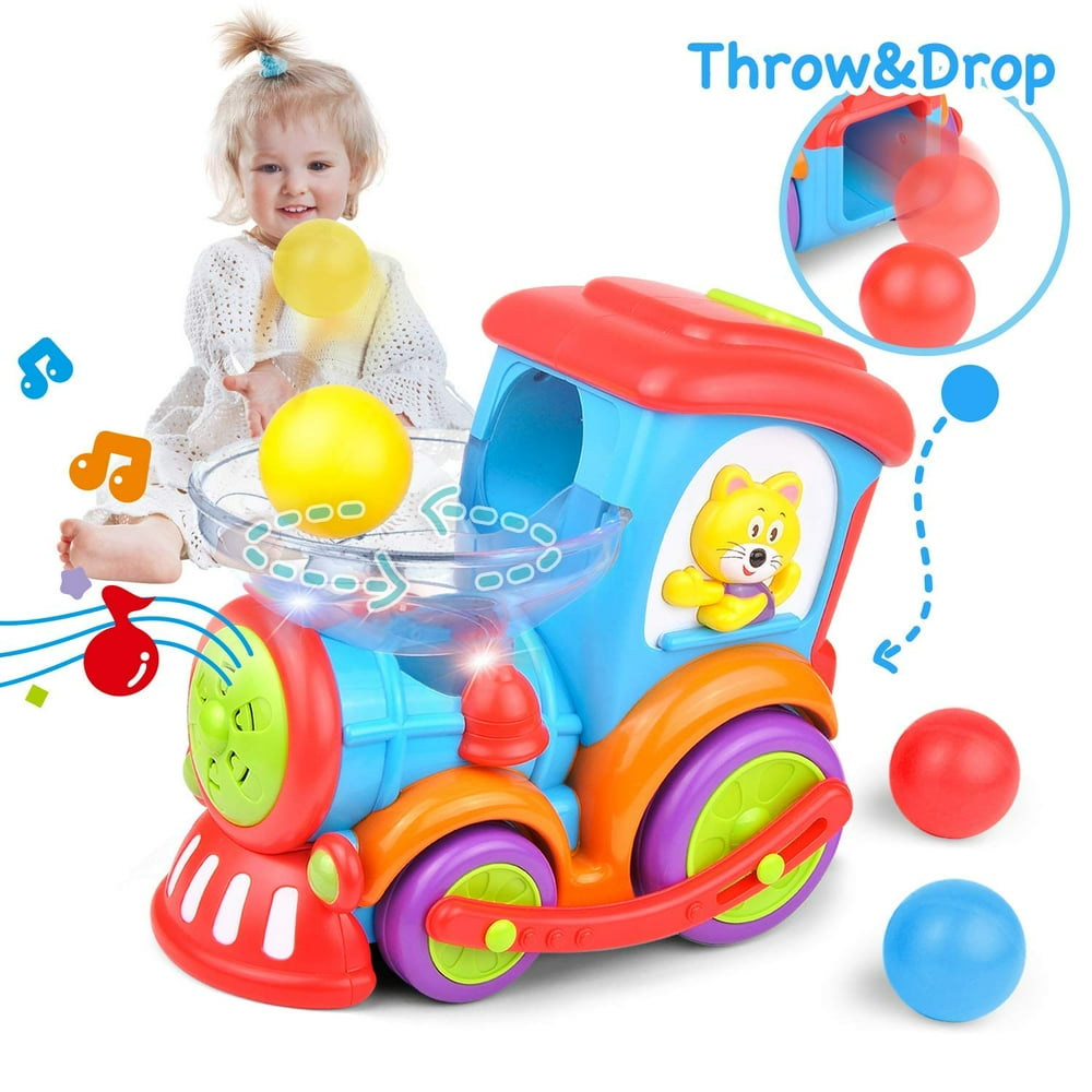 Kidpal Baby Toy, Ball Popping Educational Toddler Train Toys for 1 2 3