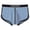 1Pack:Light Blue, variant on Men's Comfort Flex Contrast Stitch Tag-Free Boxer Brief Underpants, Black, 1-Pack, XL