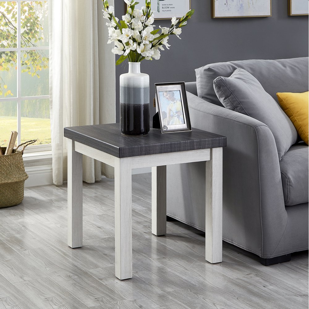 Ronan Two-tone Wood End Table - Walmart.com - Walmart.com