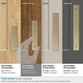 thumbnail image 3 of Amerock Ladera 3-3/4 inch (96mm) Center-to-Center Rectangle Golden Champagne Cabinet Pull Backplate, 3 of 6