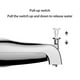 thumbnail image 4 of Advancent Grifo liso de la bañera de la corriente del agua de la aleación para la limpieza y la gestión fáciles y la amplia gama Accesorios de baño negro, 4 of 6