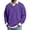 63#Purple, variant on Polo Shirts for Men Long Sleeve Waffle Textured Solid Color Collared Golf Shirts Loose Pullover Tops