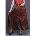 thumbnail image 2 of Bimba Jupes Imprimées pour Femmes Longues Jupe en Coton à 5 Niveaux Vêtements Boho, 2 of 5