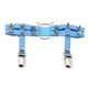thumbnail image 2 of Arnés de muslo con correas de liga de pierna con forma de corazón de cuero de PU, accesorios góticos. Azul, 2 of 4