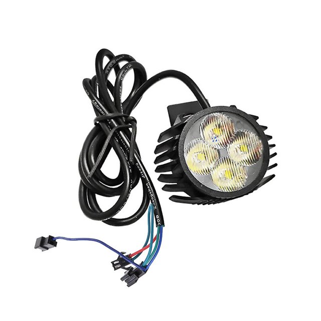 Luz LED delantera con bocina para bicicleta eléctrica E-bike (conector impermeable)