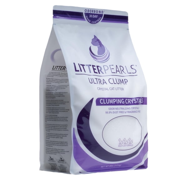 Arena para gatos Pearls Ultra Clump Crystal, 3,6 kg, sin perfume