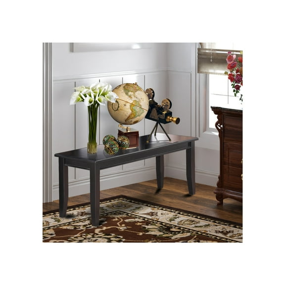 Renaissance Revival Dining Bench - 52" Mahogany Finish - Farmhouse Style Seating for Kitchen & Dining Room