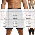 thumbnail image 3 of Hurxie Mens Hiking Shorts Quick Dry Lightweight 3 Zipper Pockets Summer Workout Gym Athletic Running Shorts Men Purple,4XL, 3 of 5
