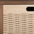 thumbnail image 3 of SAFAVIEH Landers Rustic 3 Baskets Storage Console, Brown/Natural, 3 of 15