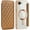 Brown, variant on REQO Case for iPhone 16E,Luxury Grid Plating Drop Protection Anti Theft Flip Leather Wallet Card Holder Shockproof with Wireless Charge Phone Case for iPhone 16E,6.1 Inch 2025