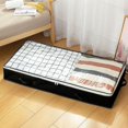 thumbnail image 1 of Cajón para guardar mantas debajo de la cama, caja para guardar ropa debajo de la cama, artefacto para terminar colchas, caja de almacenamiento a prueba de polvo, 1 of 5