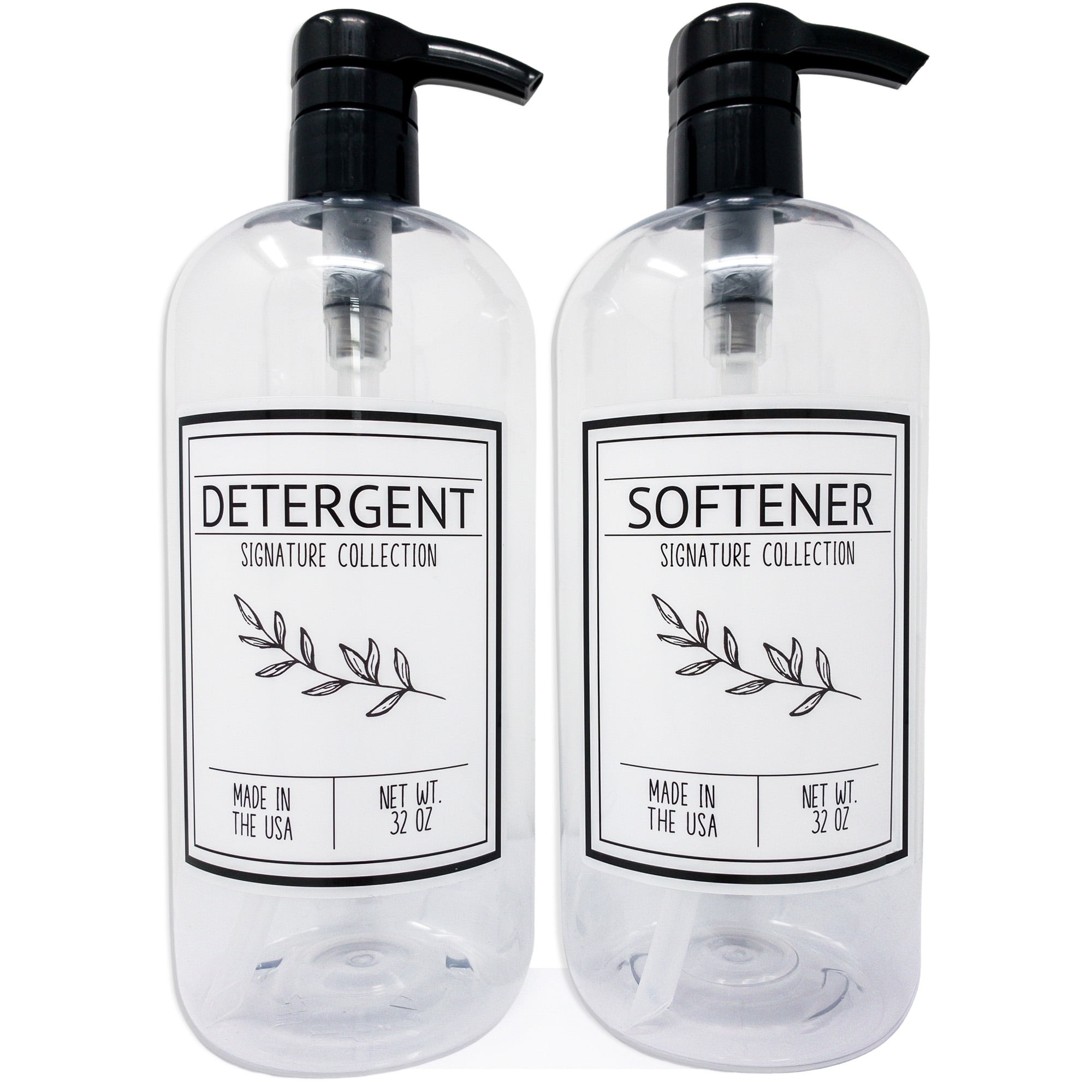 Black Liquid Laundry Detergent Pump Dispenser, Plastic Laundry Soap