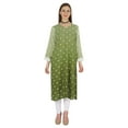 thumbnail image 1 of Bimba PrintedDesignerKurtaFor Womens Straight Kurti V-Neck EthnicTraditionalWear - Cotton Modal, 1 of 1