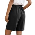 thumbnail image 7 of biudgviw Bermuda Shorts for Women Wide Leg Summer Shorts Vintage Drawstring High Waisted Loose Fit Casual Shorts with Pockets, 7 of 7