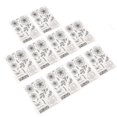 thumbnail image 4 of 10pcs Clear Stamps Flower Leaf Pattern Reusable TPR DIY Decorative Stamps for Card Making Scrapbooking, 4 of 5