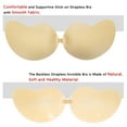 thumbnail image 4 of LELINTA Invisible Silicone Bras for Women, Self Adhesive Strapless Bra with Drawstring, Reusable Push Up Bra, Upgrade style, Beige/ Black, 4 of 6