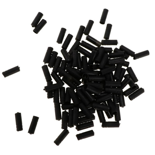 100 piezas de tapas interiores para cable de cambio de freno de bicicleta, puntas de cable lisas 4 mm