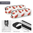 thumbnail image 4 of Cauagu Hand Drawn Watermelon Print Leather Pencil Pen Case - Stationery Bag Portable Stationery Bag Big Capacity Pencil Pouch Cosmetic Organizer Bag for Men & Women, 4 of 7