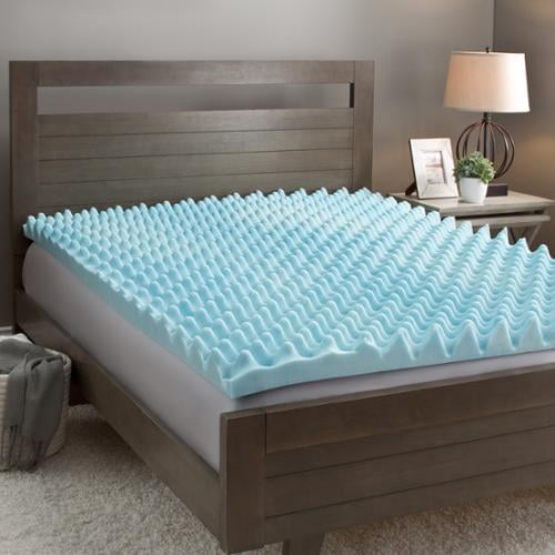 Slumber Solutions Gel Big Bump 3-inch Memory Foam Mattress Topper ...