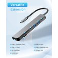 thumbnail image 2 of Estación de acoplamiento USB C Hub Zyerch 7 en 1 4K HDMI 100 W PD, 2 of 7