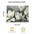 thumbnail image 3 of Nawypu  Magnolia Modern Wrapped Floral Artwork Giclee Canvas Prints White and Grey Flowers Pictures Paintings on Canvas Wall Art Ready to Hang for Living Room Bedroom Home Decorations, 3 of 6