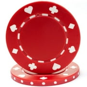 100 Suited Chip, 11.5gm, Red By Trademark Poker Ship from US by