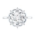 thumbnail image 4 of Rosec Jewels Lab Grown 2 Carat Diamond Engagement Ring , EF-VS Quality - Ideal For Gift, 925 Sterling Silver, US 5.50, 4 of 8
